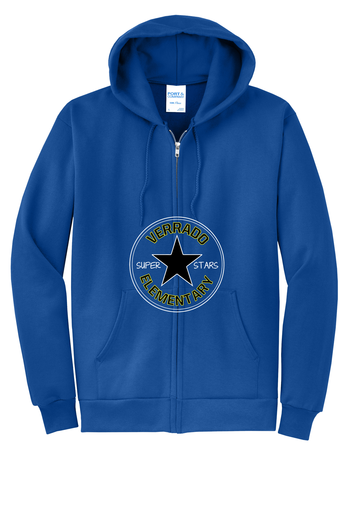 Vintage - Youth Zip Hoodie - Royal Blue