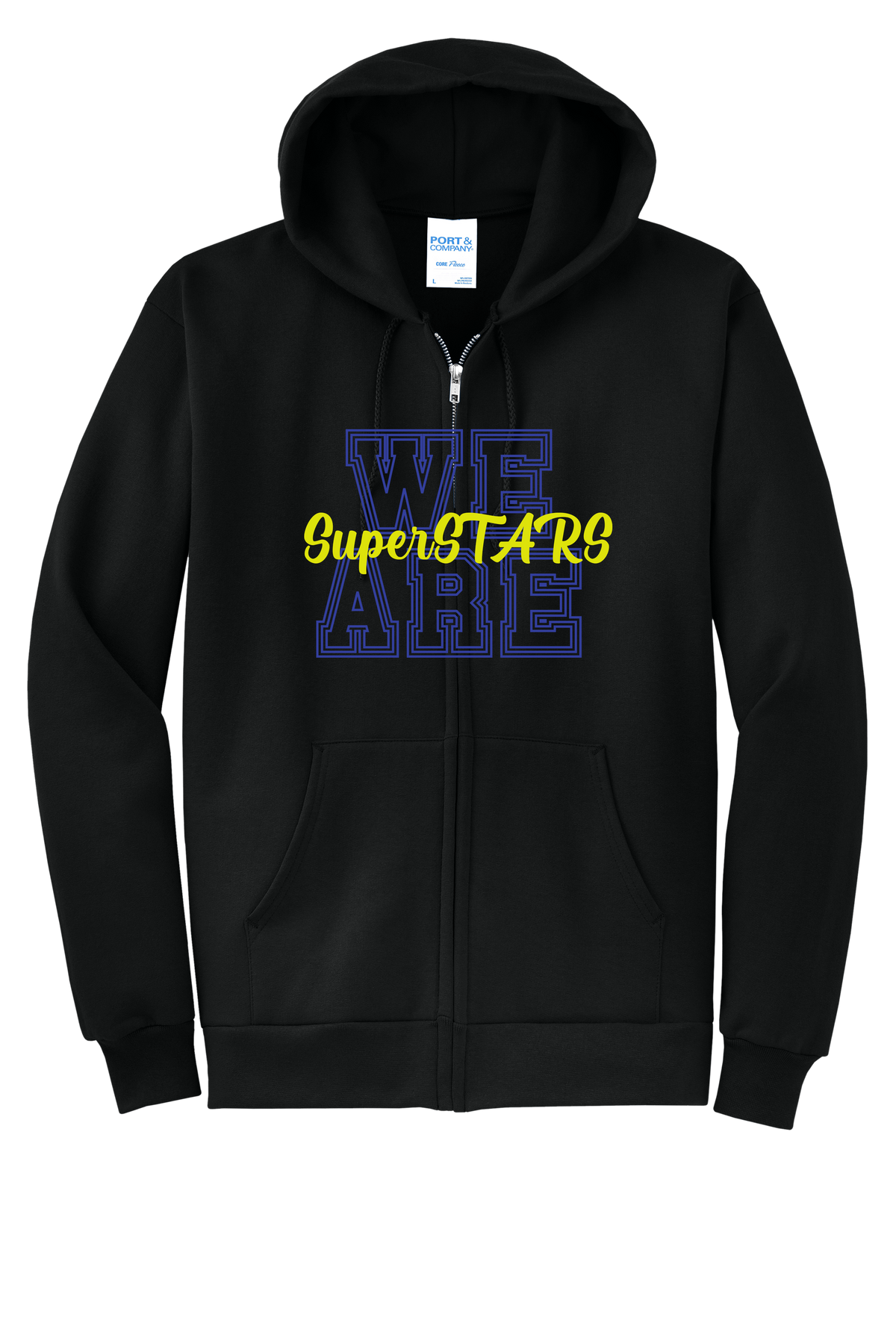 We Are SuperSTARS - Adult Zip Hoodie - Black